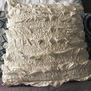 Ruffle throw pillow
